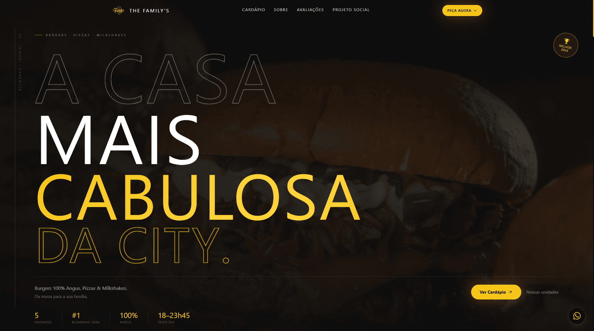 Preview do projeto The Family's Burger & Pizza